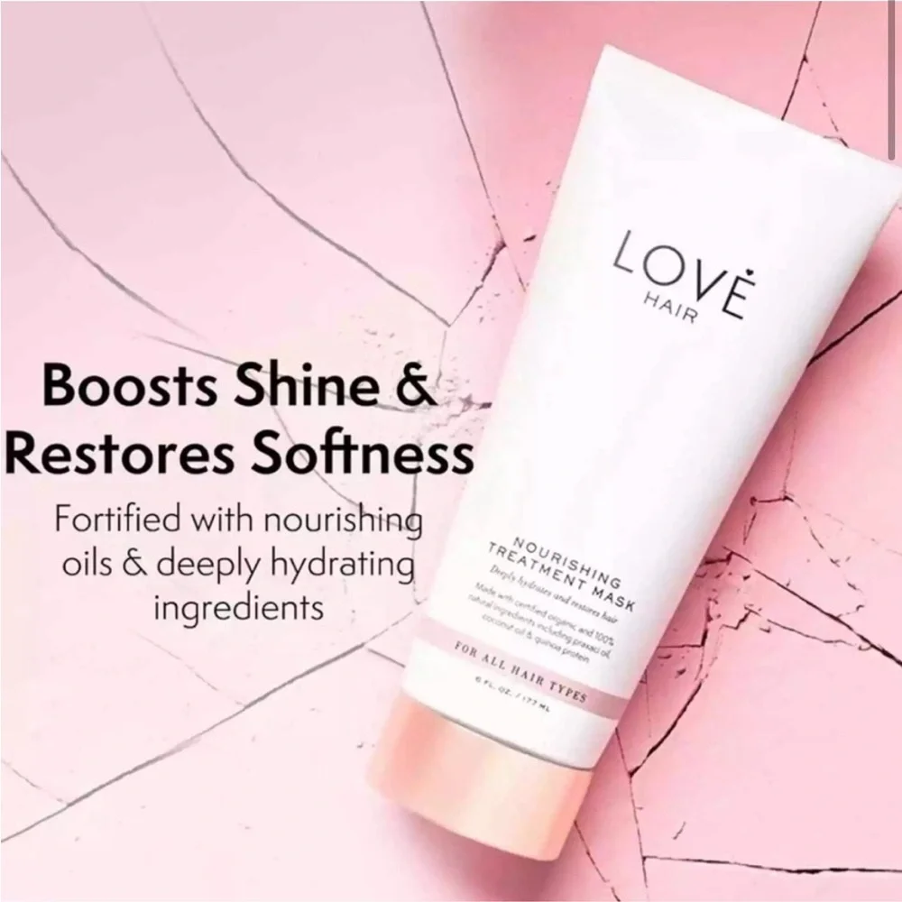 LOVE HAIR Nourishing Organic Treatment Mask 100% Natural Ingredients‎ NEW in BOX